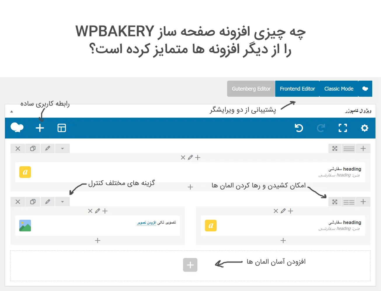 افزونه ویژوال کامپوزر | WPBakery Page Builder | ویژوال کامپوسر | Visual Composer | صفحه ساز ویژوال | WPbakery Visual Composer