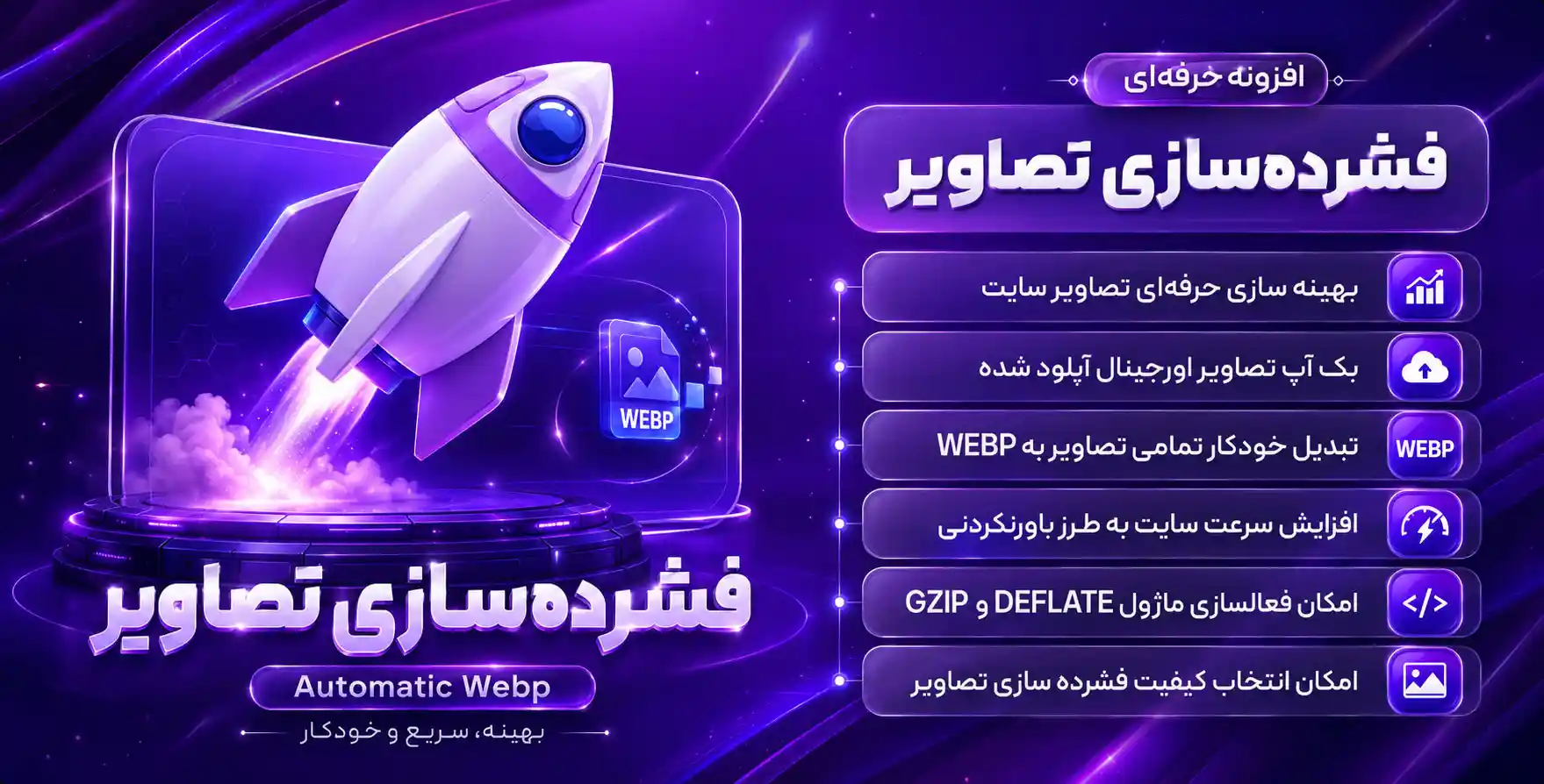 افزونه Automatic WebP | فشرده سازی خودکار تصویر برای وردپرس و ووکامرس