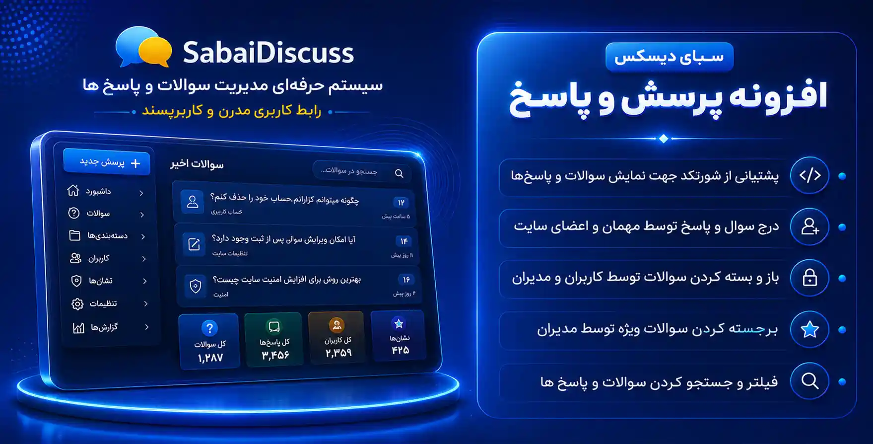 افزونه Sabai Discuss | افزونه وردپرس پرسش و پاسخ