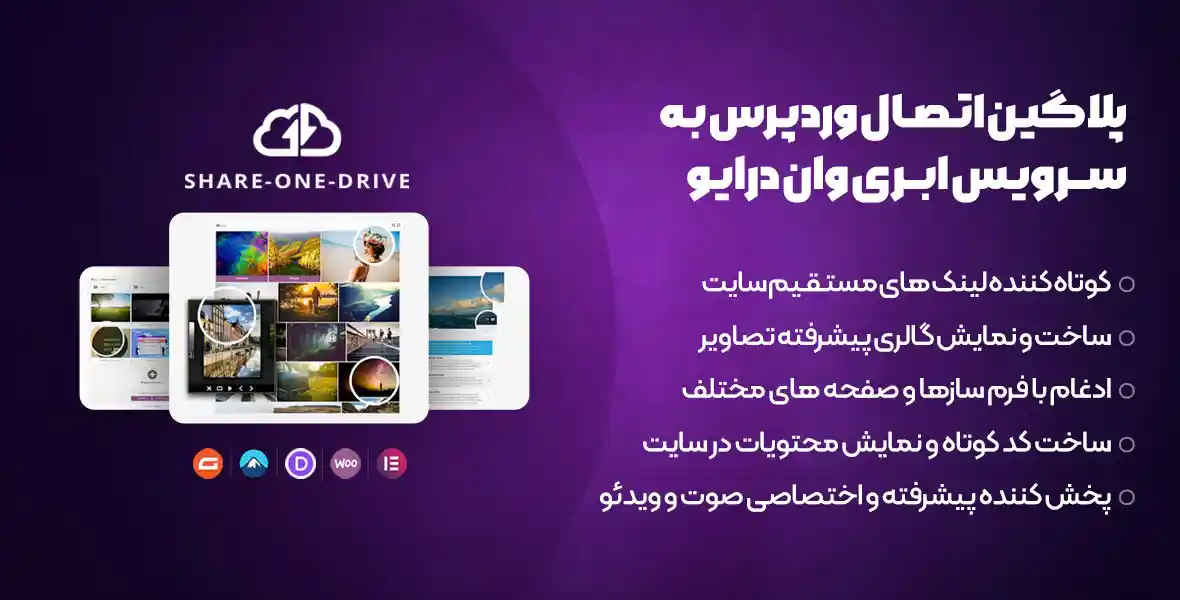 افزونه Share one Drive | افزونه آپلود و اشتراک گذاری فایل های سایت در وان درایو مایکروسافت