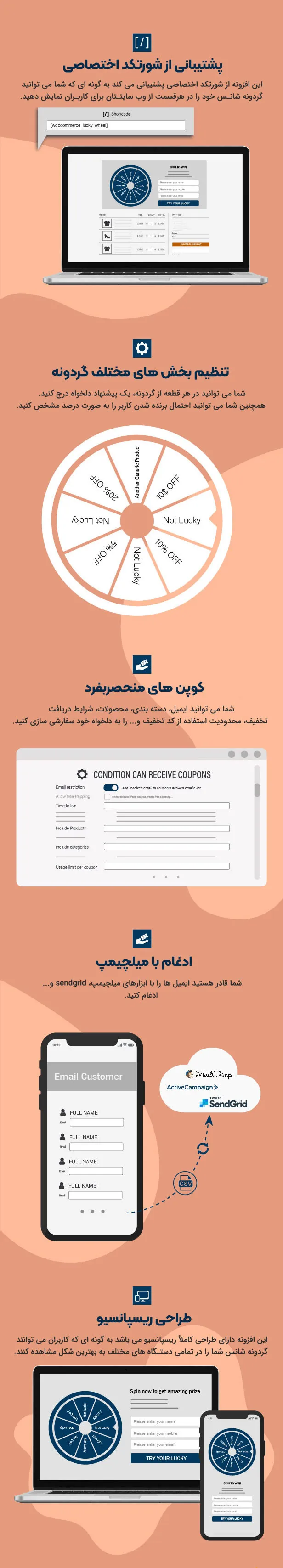 افزونه وردپرس Woocommerce Lucky Wheel 