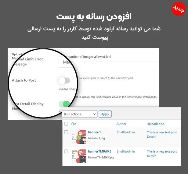 افزونه مدیریت ارسال پست فرانت اند 