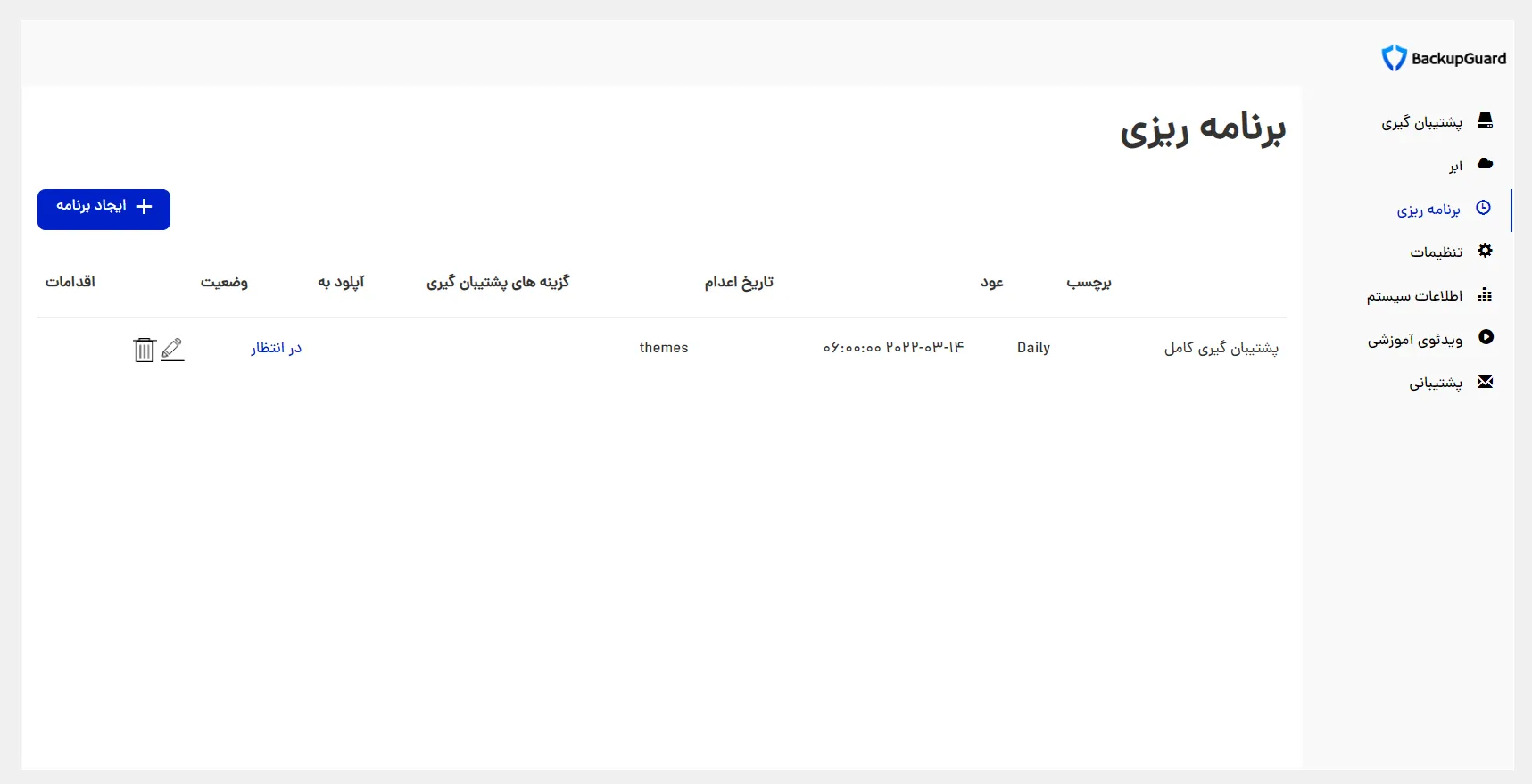 افزونه افزایش امنیت وردپرس BackupGuard