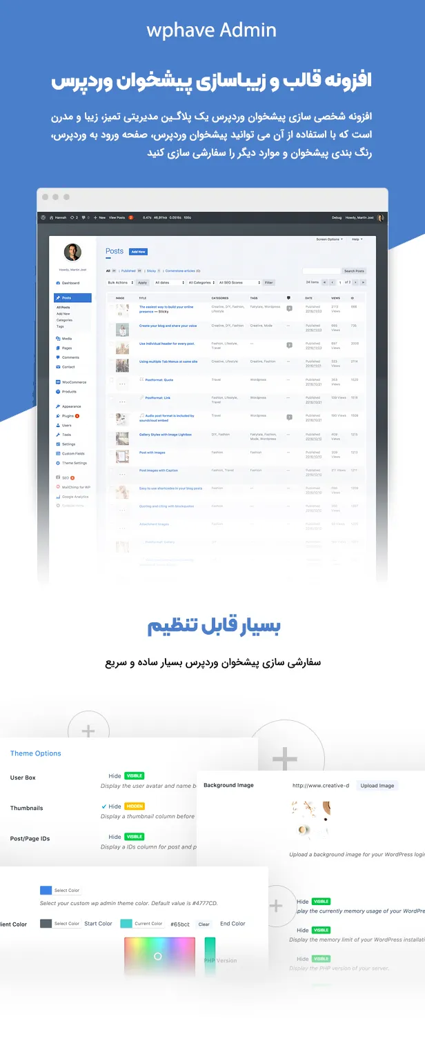 افزونه wphave Admin 
