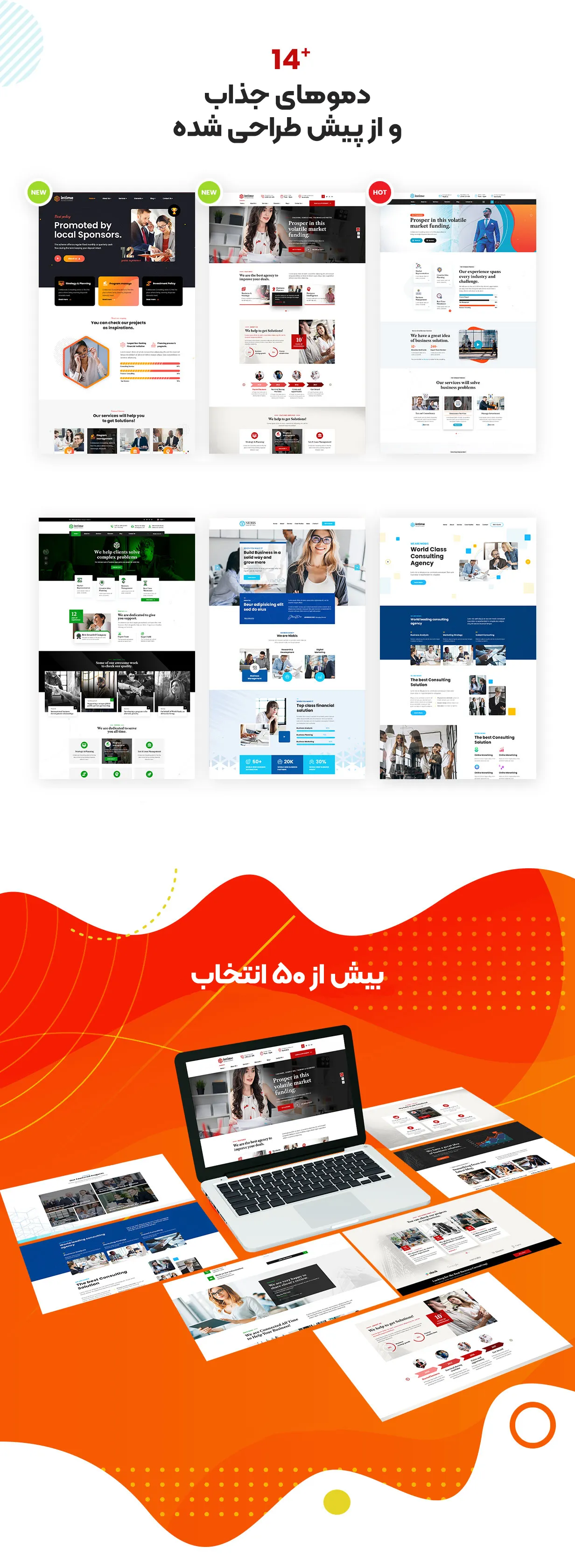 قالب وردپرس شرکتی اینتایم