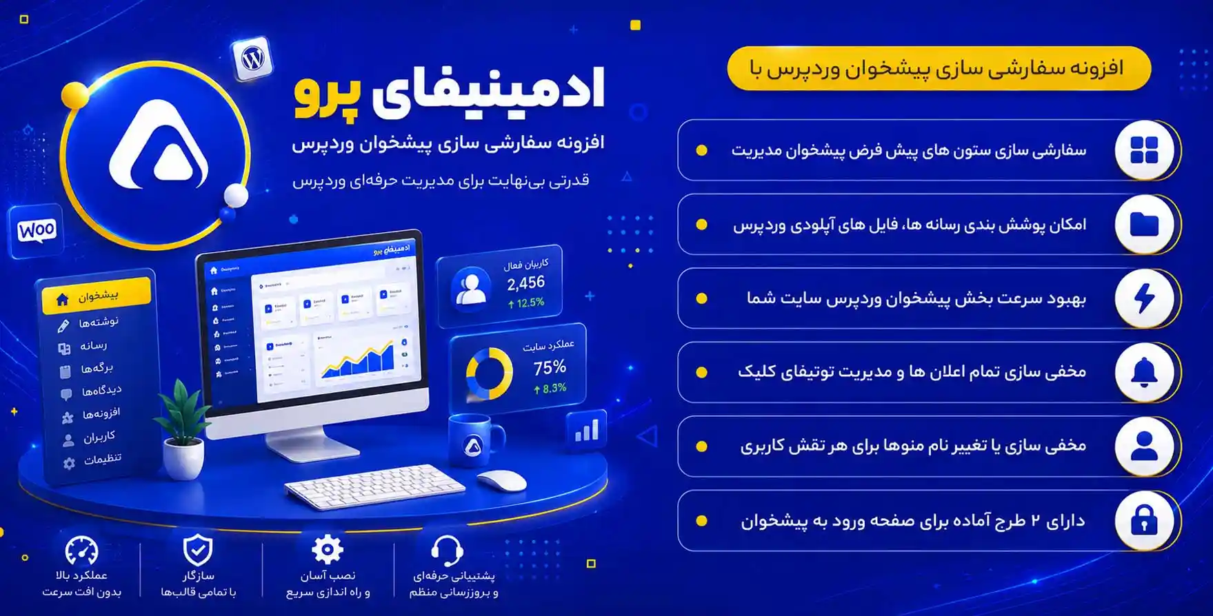 افزونه  WP Adminify Pro | افزونه سفارشی سازی پیشخوان وردپرس ادمینیفای پرو