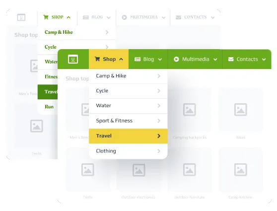 افزونه Jet menu