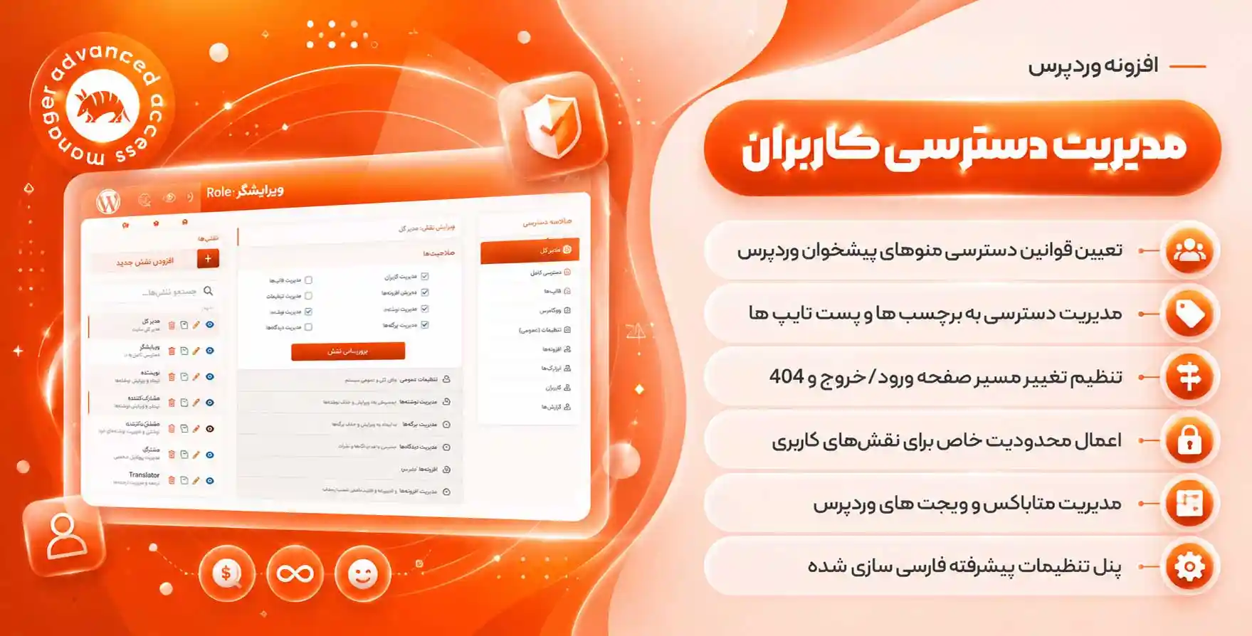 افزونه AAM Plus Package | نسخه پرمیوم افزونه مدیریت دسترسی وردپرس Advanced Access Manager