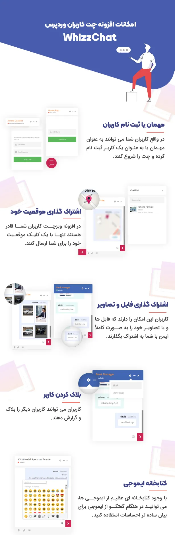 افزونه چت آنلاین وردپرس ویزچت 