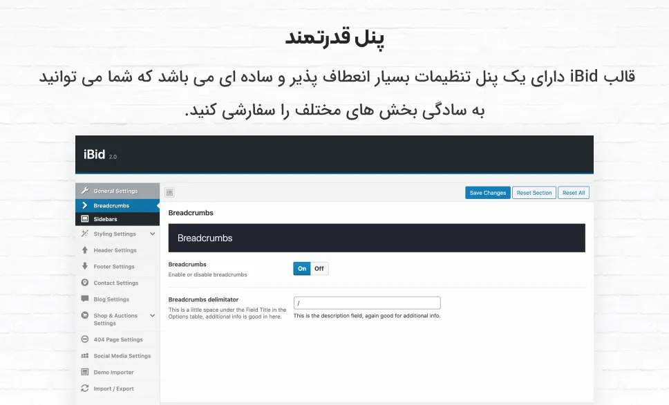 قالب iBid 