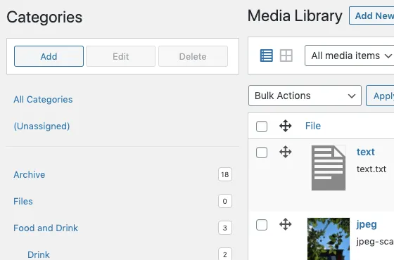 افزونه Media Library Organizer Pro 