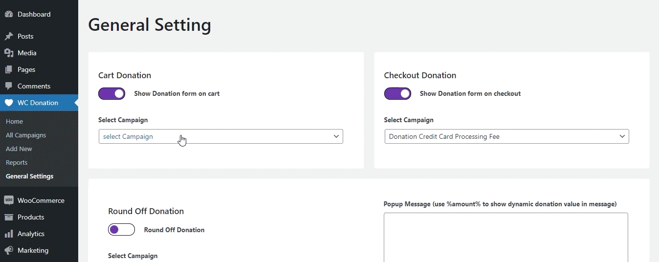 افزونه Donation Woocommerce