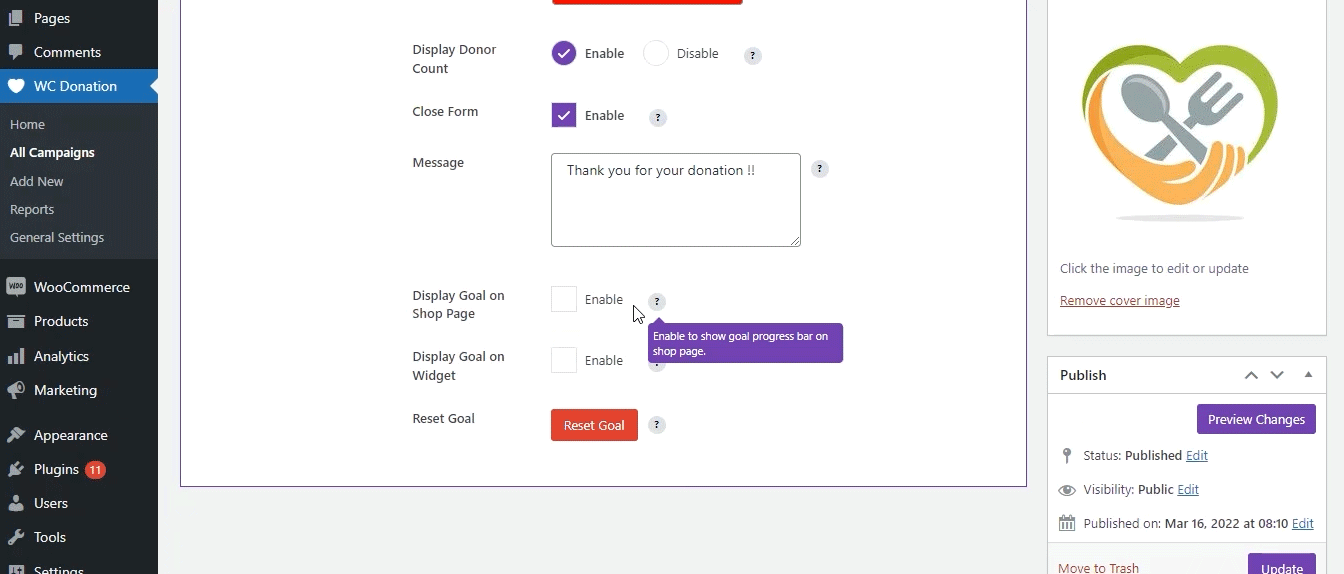 افزونه Donation Woocommerce