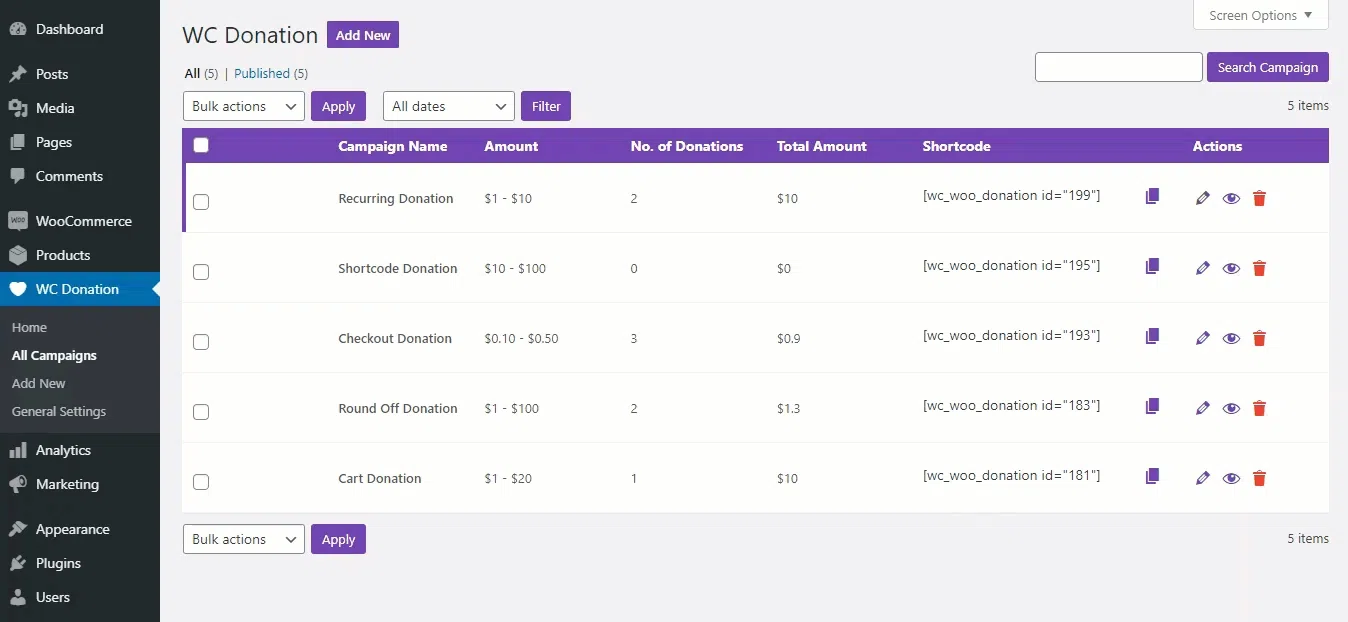 افزونه Donation Woocommerce