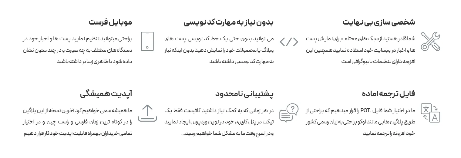  افزونه نمایش پشت در المنتور با WP Post Modules 