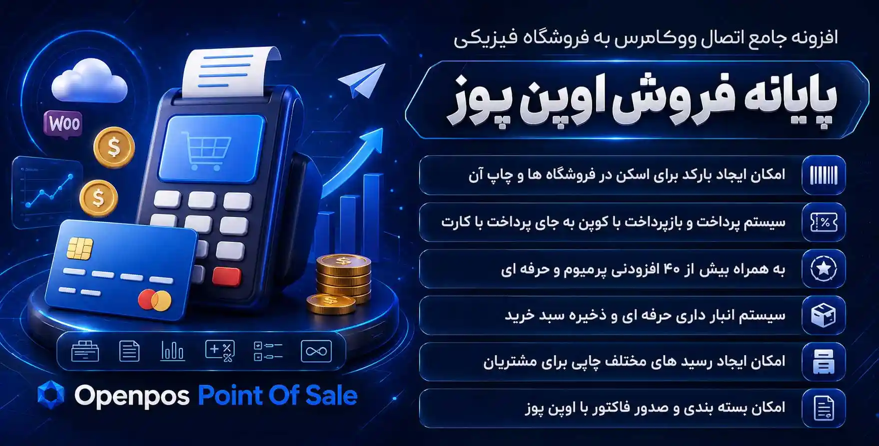 افزونه Openpos | افزونه پایانه فروش ووکامرس اوپن پوز