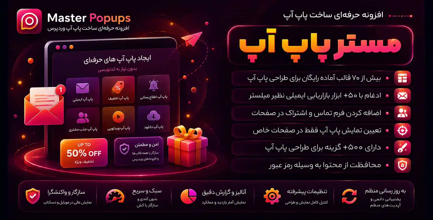 افزونه Master Popups | افزونه مستر پاپ آپ