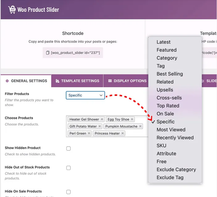 افزونه Product Slider for WooCommerce