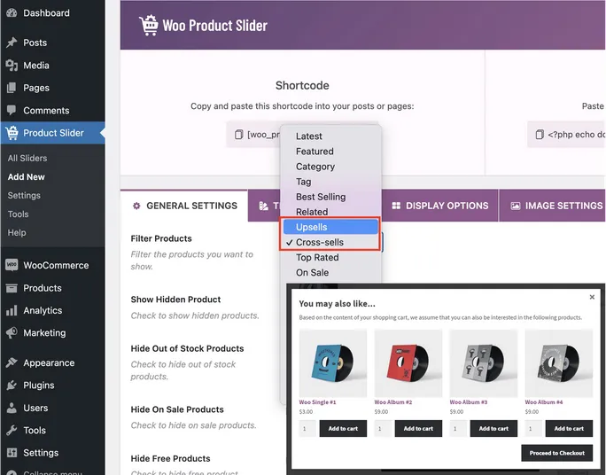 افزونه Product Slider for WooCommerce