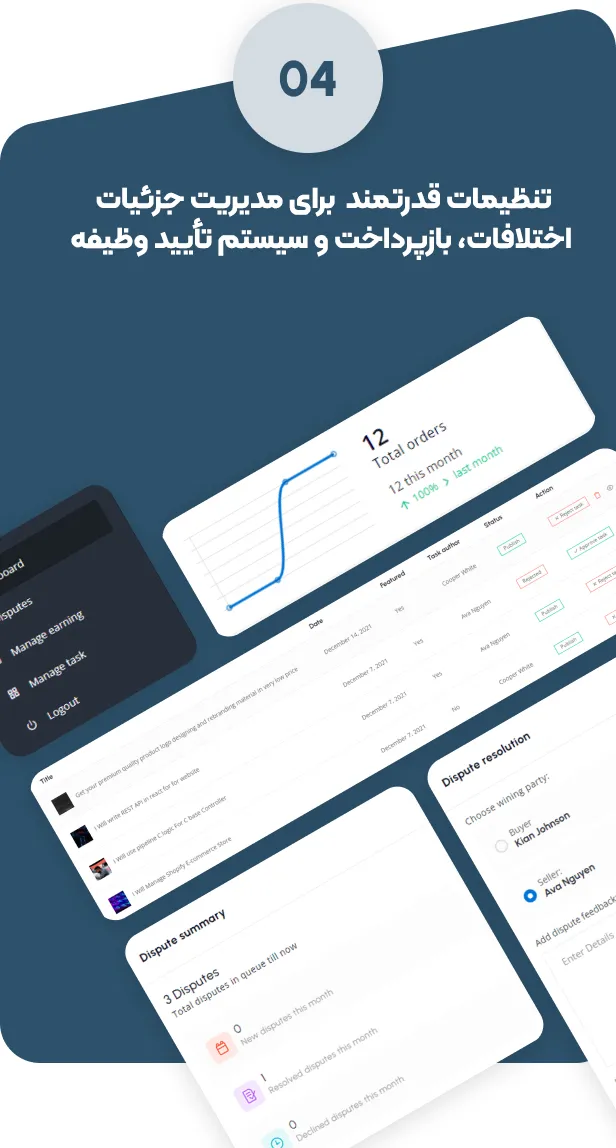 افزونه مارکت پلیس و ارائه خدمات فریلنسری تسک بات