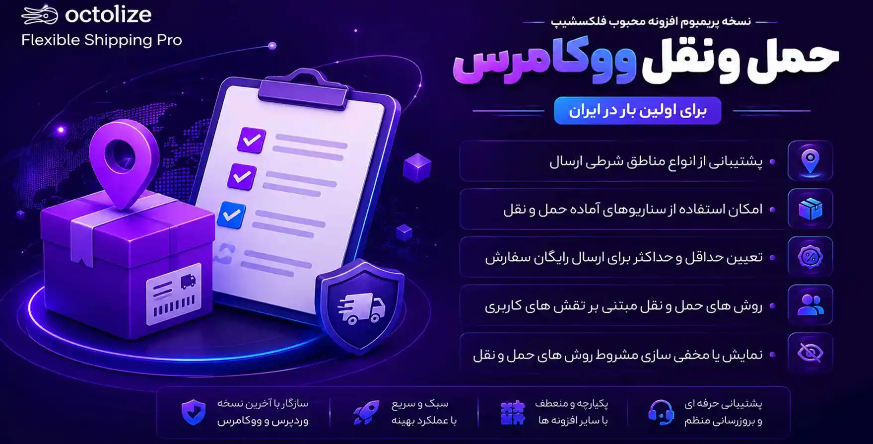 افزونه Flexible Shipping PRO WooCommerce | پلاگین محاسبه حمل و نقل در ووکامرس