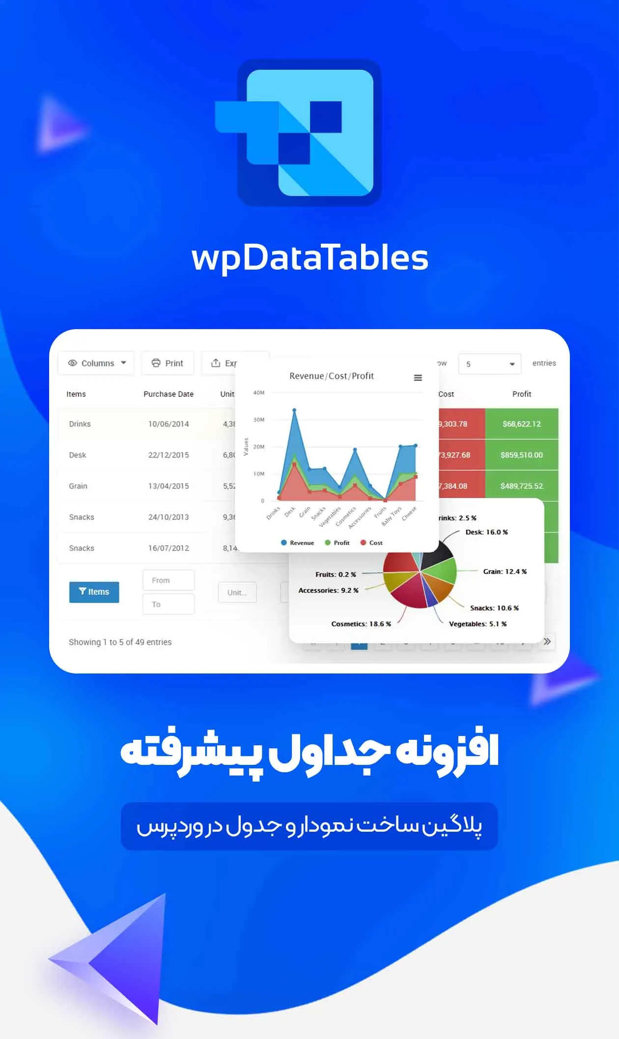 ساخت نمودار و جدول - یک
