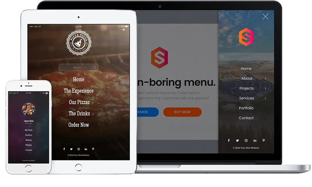 افزونه Slick Menu