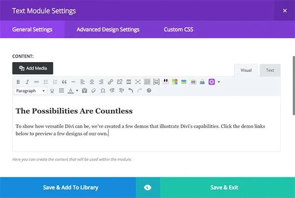 افزونه Divi Builder