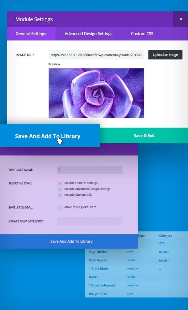 ادامه ویژگی های افزونه Divi Builder