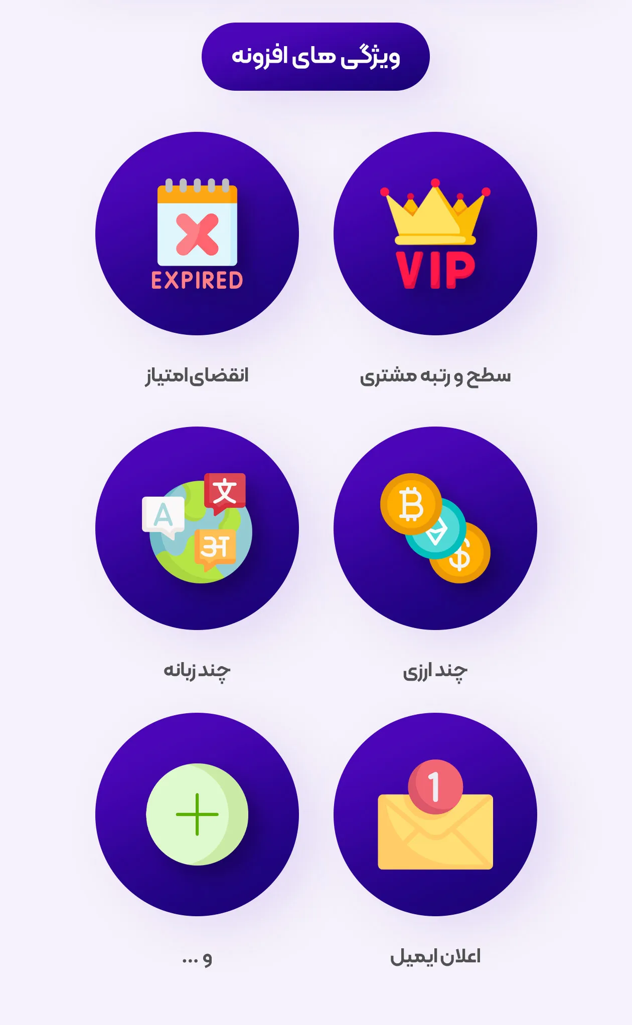 ویژگی های افزونه WP Loyalti