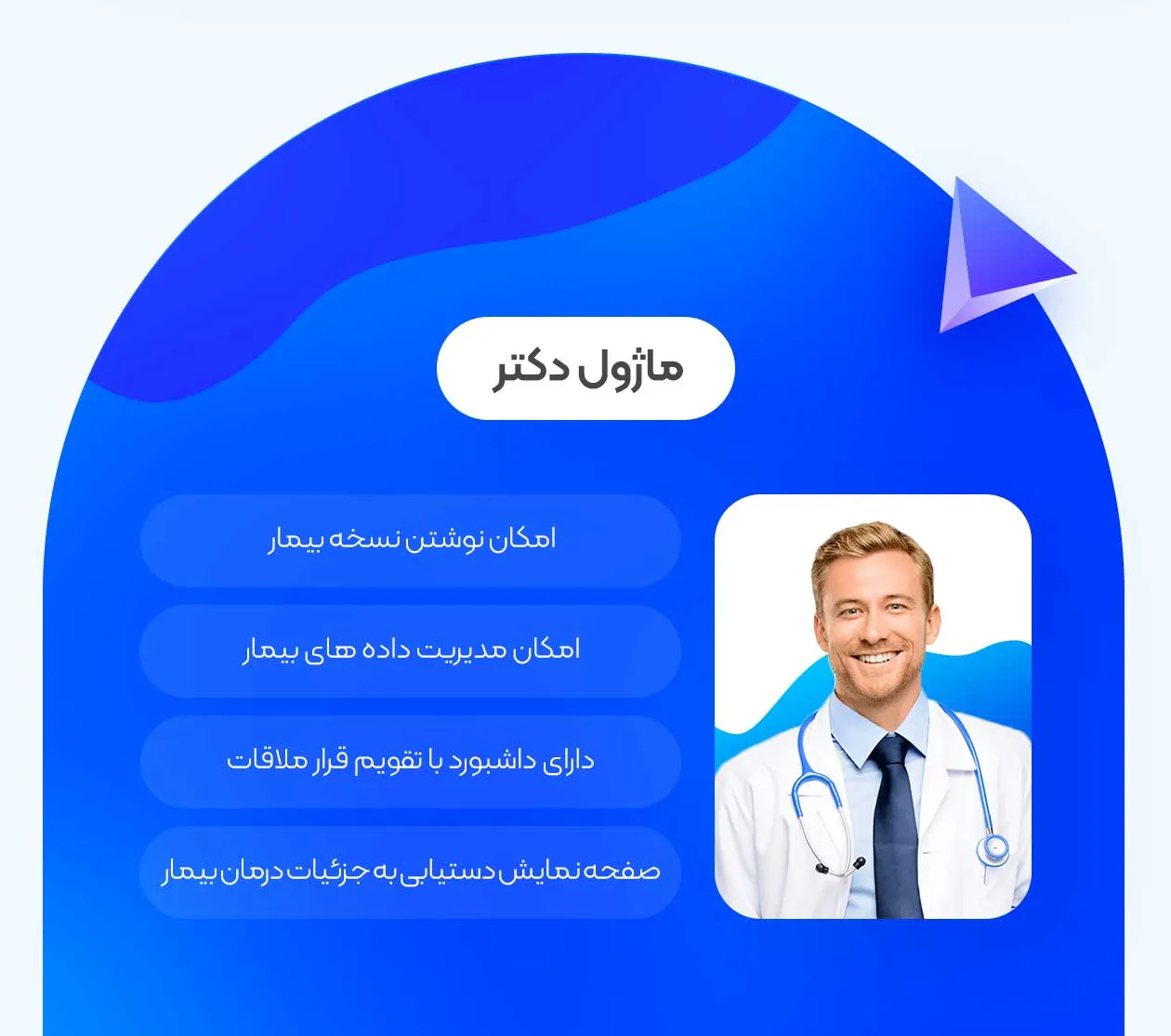 ماژول دکتر در مدیریت بیمارستان