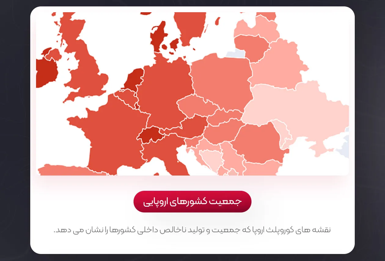 جمعیت کشورهای اروپایی در افزونه ترولر