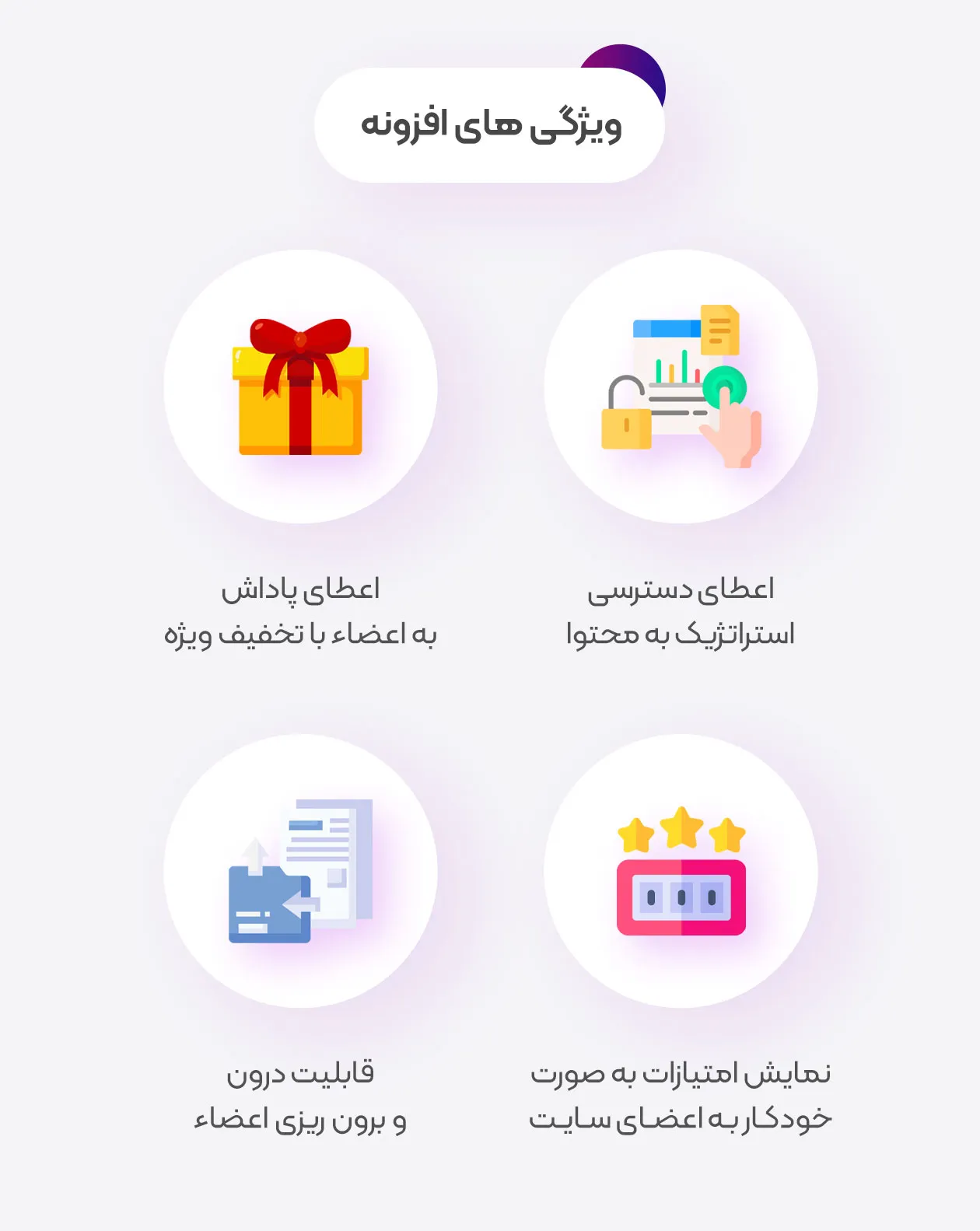 ویژگی های افزونه ممبر شیپز