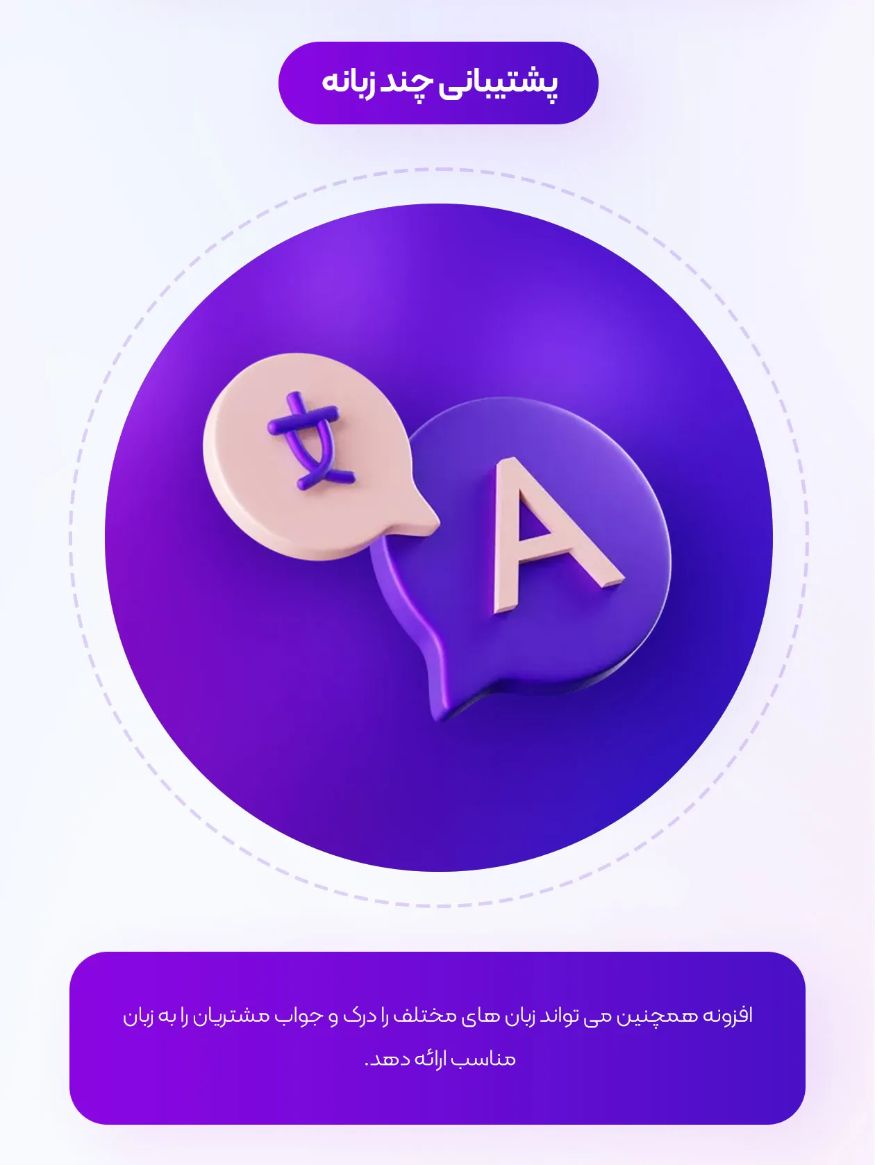 پشتیبانی چند زبانه