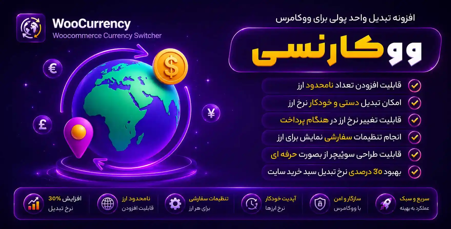 افزونه Woocurrency | پلاگین مبدل واحد پولی برای ووکامرس