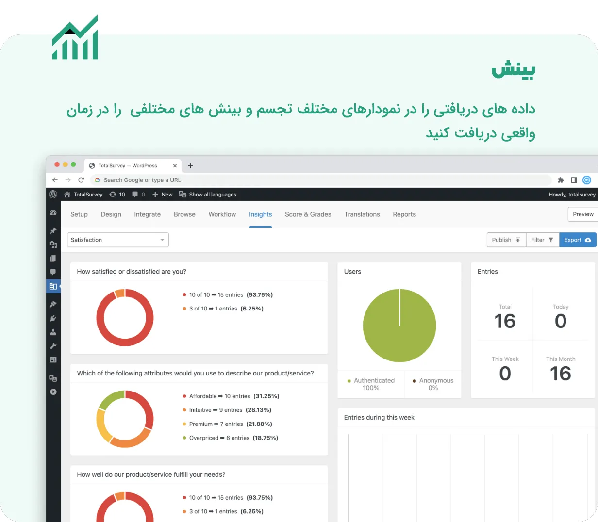 افزونه Total Survey