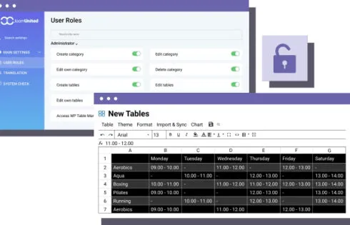 افزونه WP Table Manager