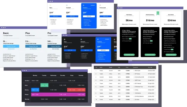 افزونه WP Table Manager