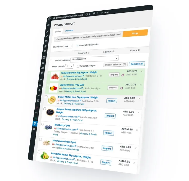 افزونه External Importer Pro