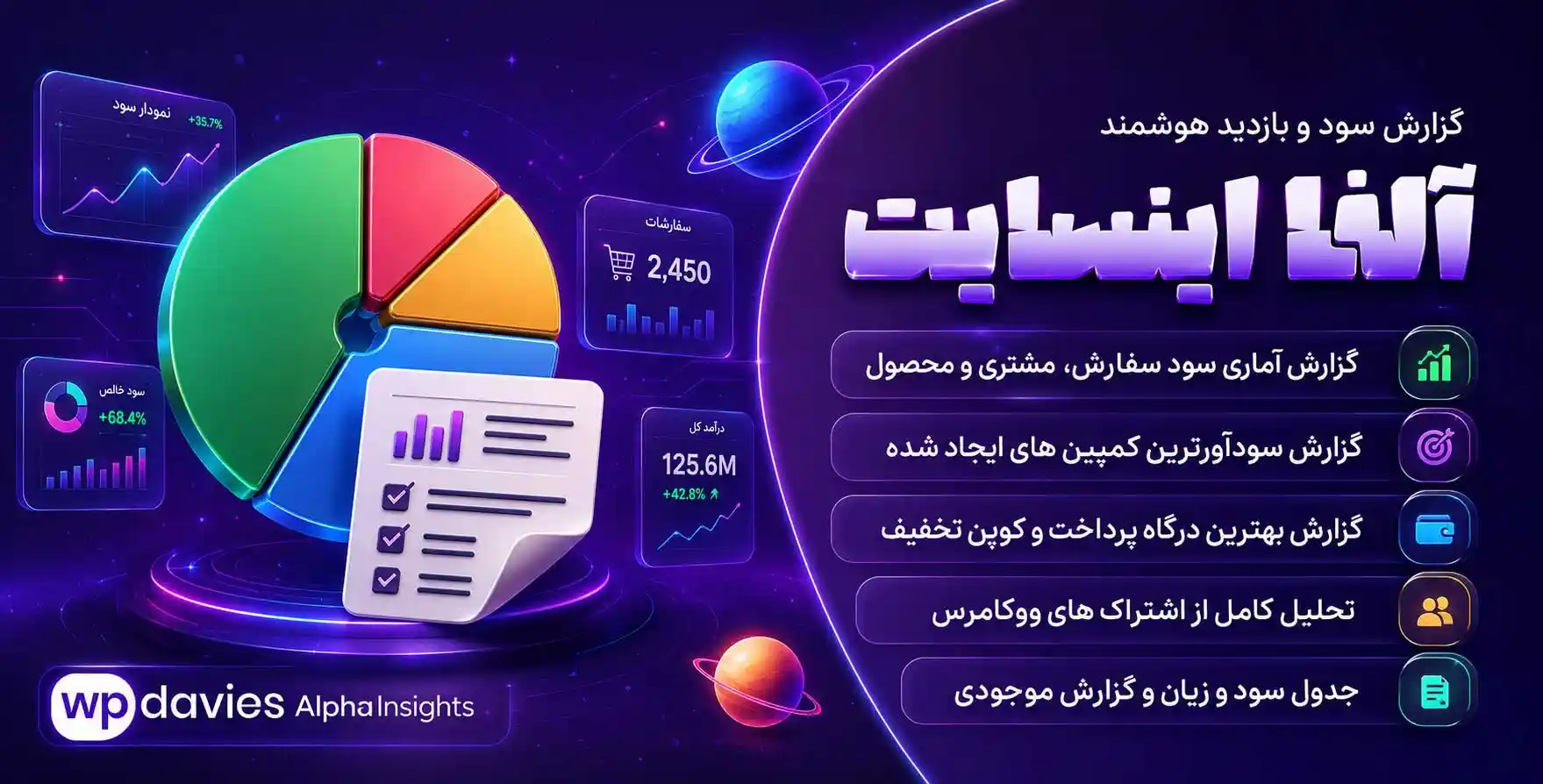 افزونه Alpha Insights | گزارش سود و بازدید هوشمند برای ووکامرس