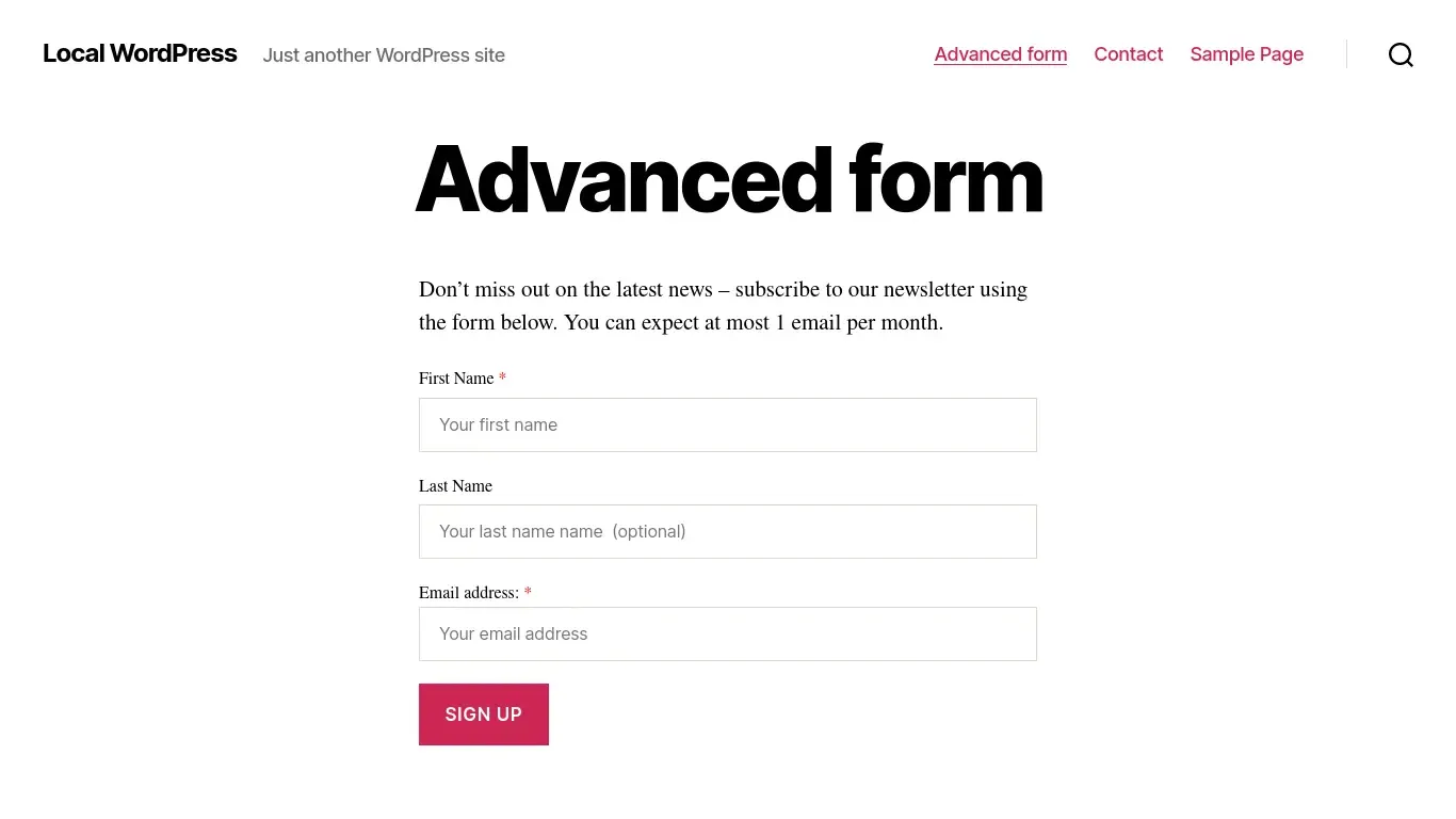 افزونه MC4WP: Mailchimp Pro