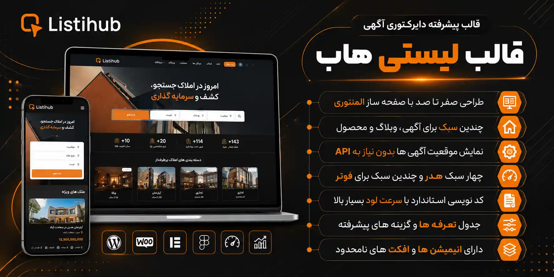 قالب Listihub | پوسته وردپرس دایرکتوری و املاک لیست هاب