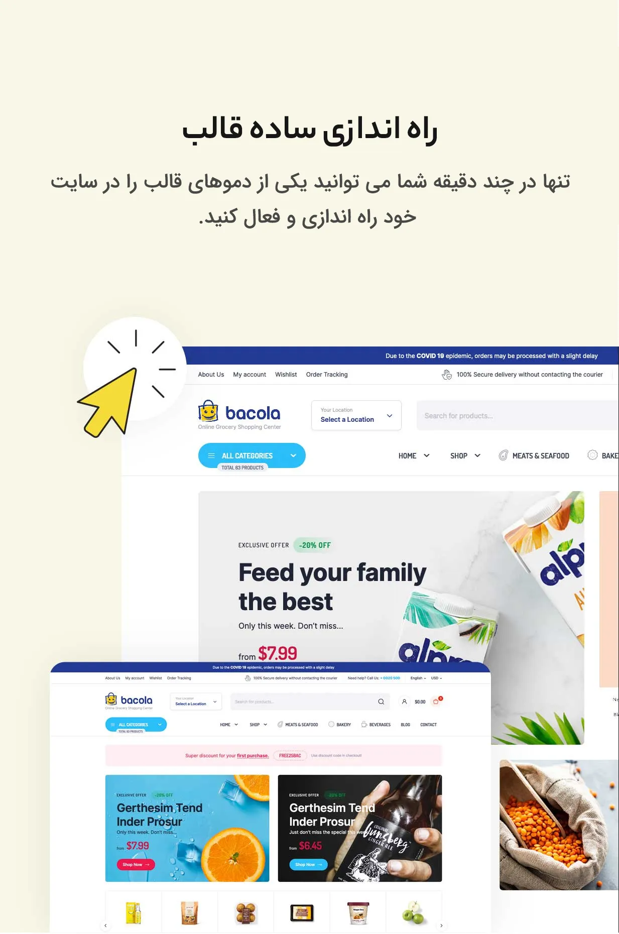 قالب Bacola 