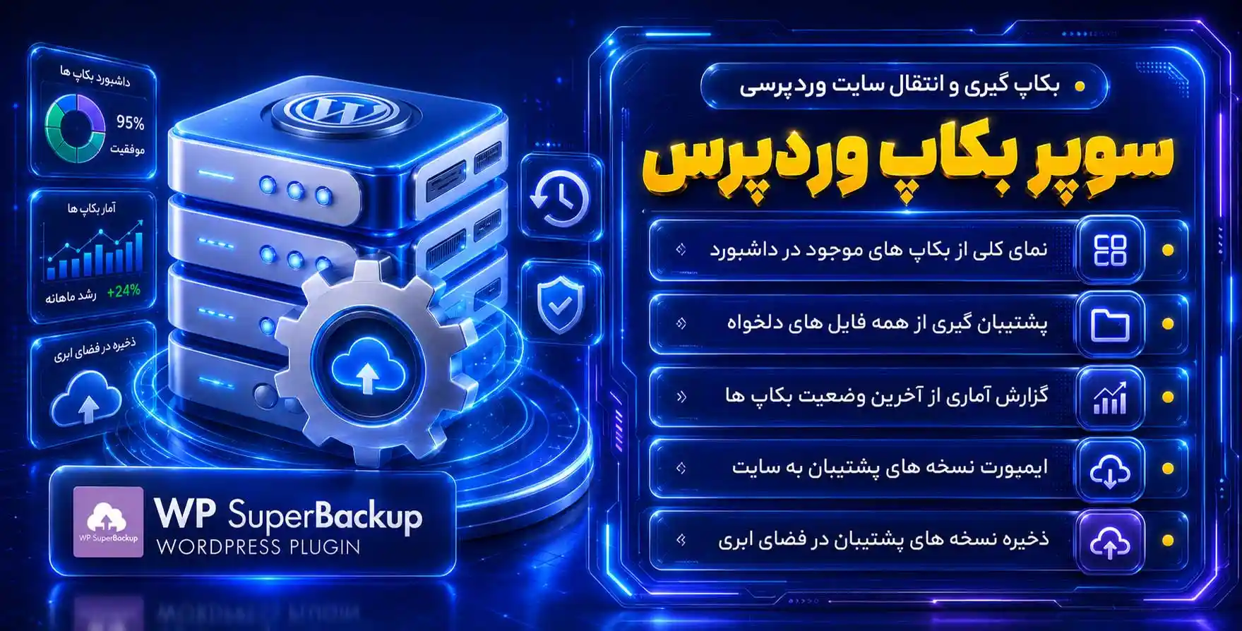 افزونه Super Backup & Clone | بک آپ گیری پیشرفته و انتقال سایت وردپرسی سوپربک آپ پرو