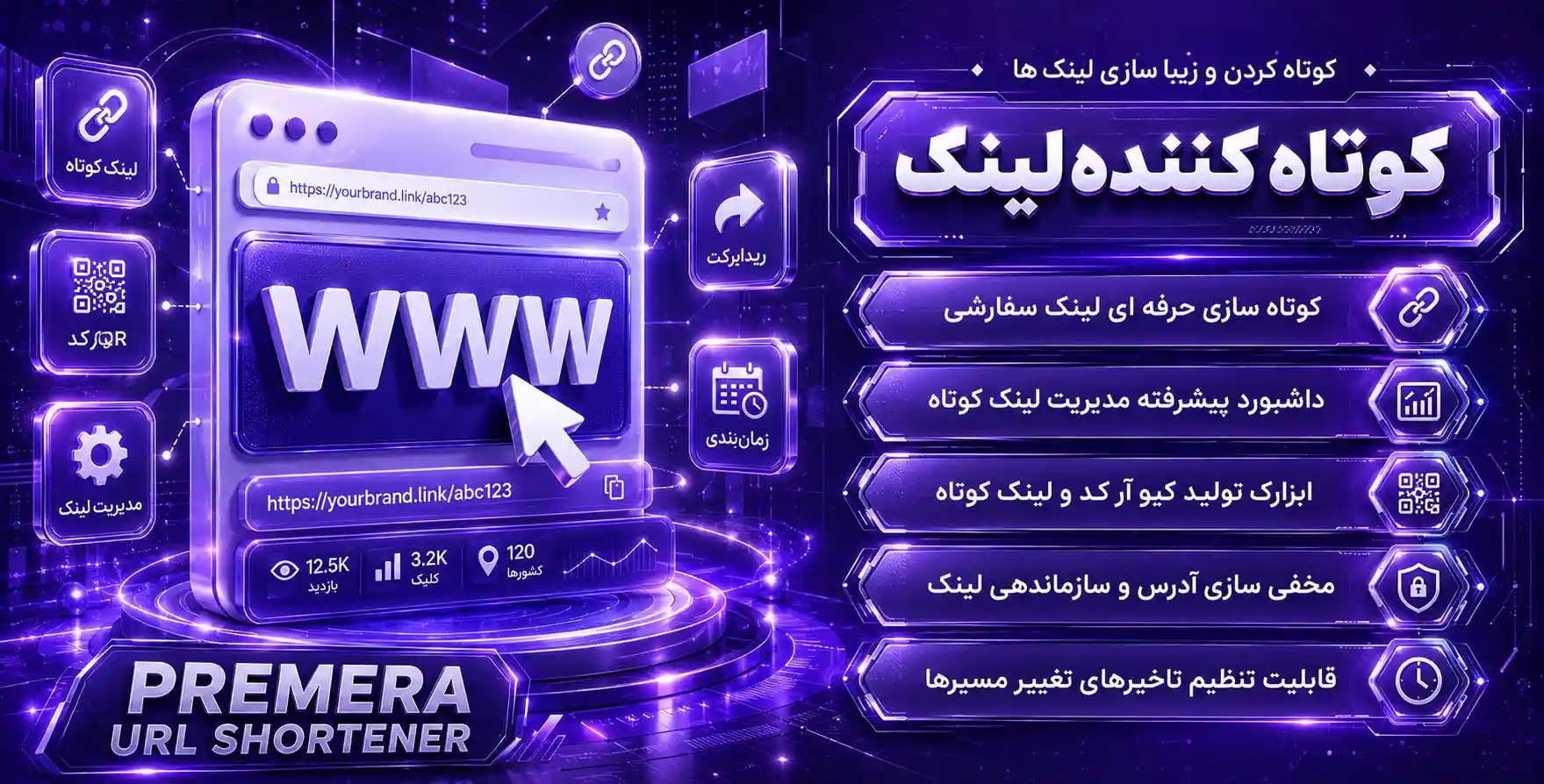 افزونه Premium URL Shortener | پلاگین کوتاه کننده پیشرفته لینک های وردپرس