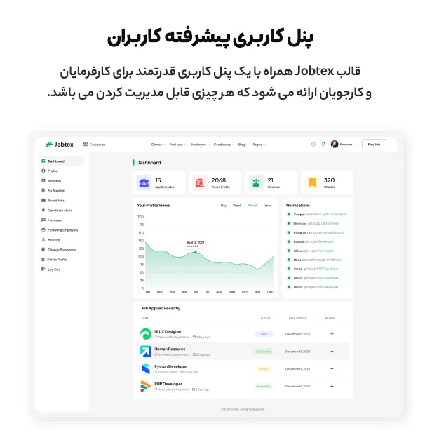 قالب Jobtex 