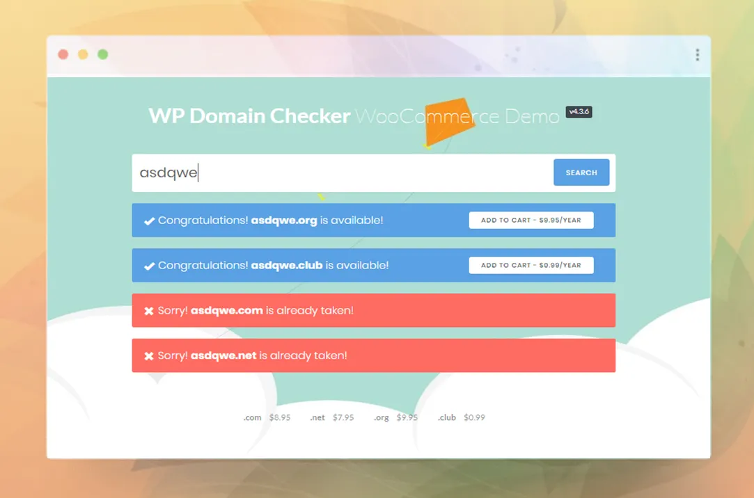 افزونه WP Domain Checker 