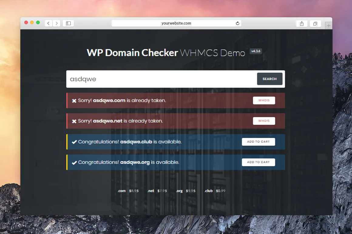 افزونه WP Domain Checker 