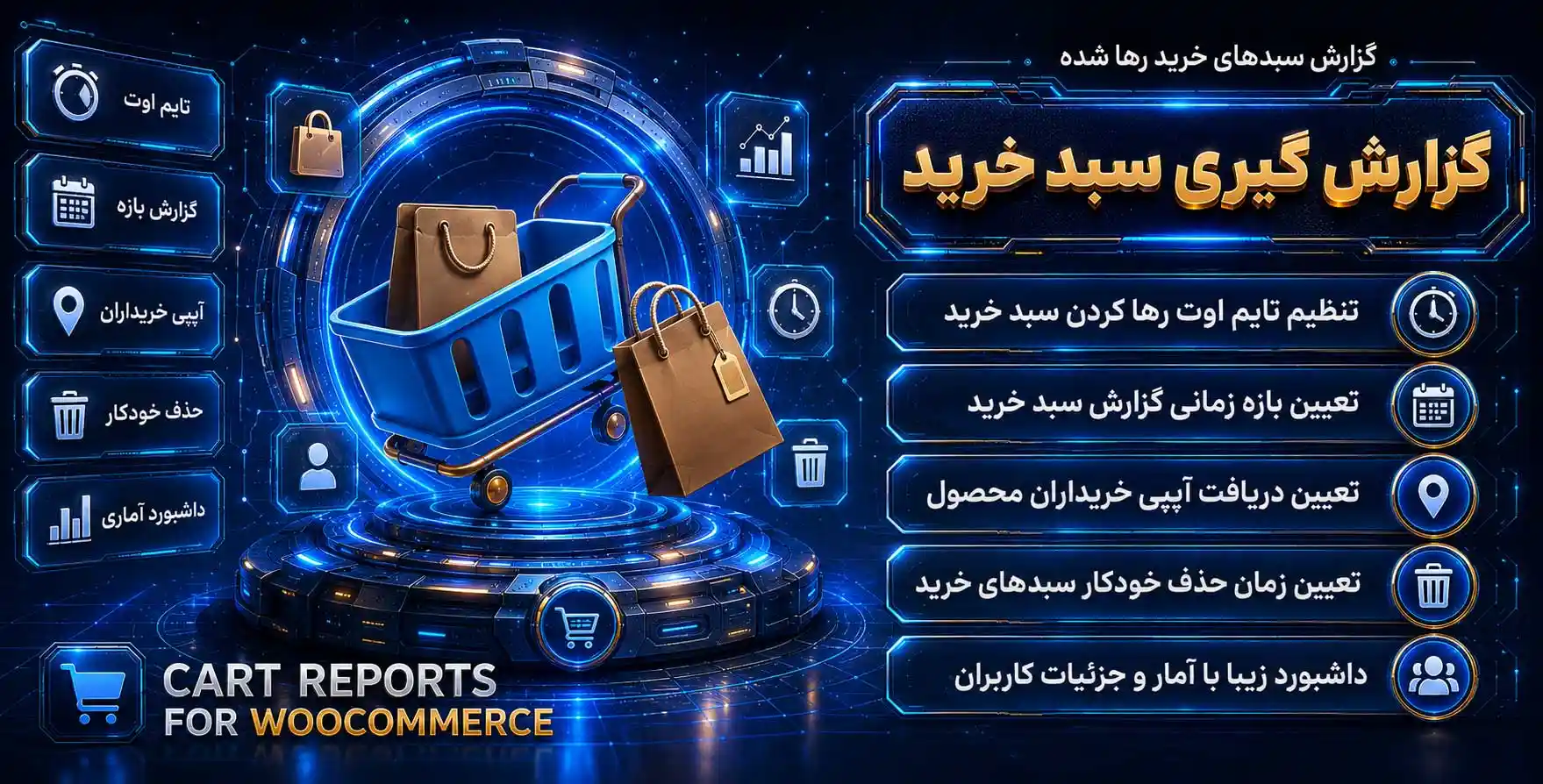 افزونه Cart Reports for WooCommerce | گزارشگیری پیشرفته سبدخرید کاربران در ووکامرس