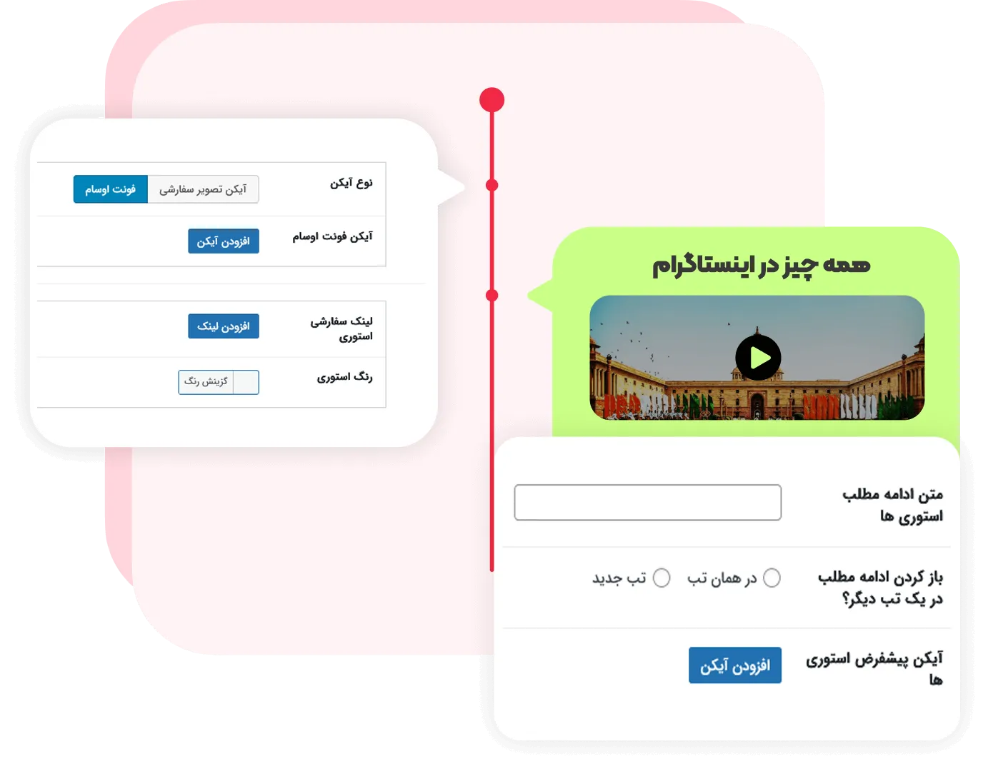 قرار دادن رسانه ها